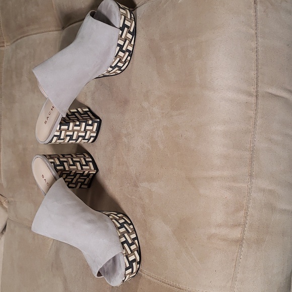 Sacha London gray suede platform clogs - Picture 5 of 6